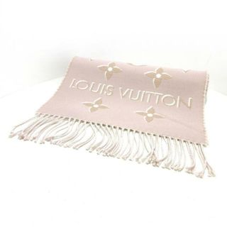 ルイヴィトン(LOUIS VUITTON)のLOUIS VUITTON(ルイヴィトン) マフラー新品同様  エシャルプLVエセンシャルシャイン M78237 ローズ ウール 91%、レーヨン 5%、シルク 3%、ポリエステル(スリット糸使用)1%(マフラー/ショール)