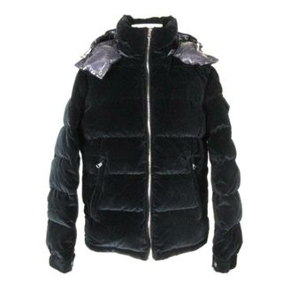 MONCLER - MONCLER(モンクレール) ダウンコート サイズ3 L メンズ ARMORIQUE H20911A00250 549TK 黒 フード取り外し可能//冬物/ベルベット