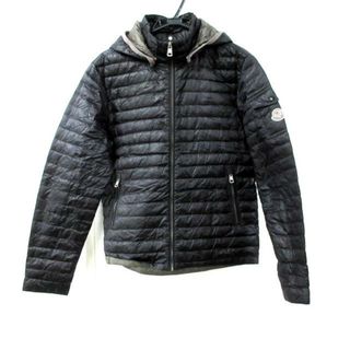 モンクレール(MONCLER)のMONCLER(モンクレール) ダウンジャケット サイズ1 S メンズ LIONEL(ライオネル) 黒 長袖/ライトダウン/ジップアップ/冬(ダウンジャケット)