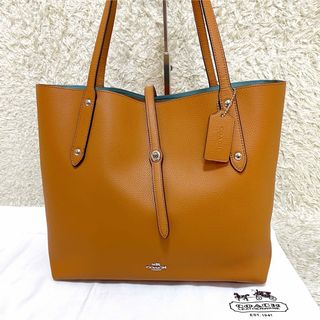 コーチ(COACH)の極美品　本田翼使用　コーチ　マーケット　トートバッグ　ターンロック　レザー　A4(トートバッグ)