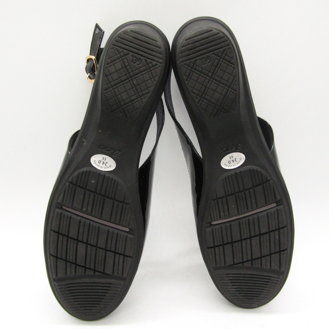 ペダラ パンプス 美品 コンフォート アシックス ブランド 靴 シューズ 日本製 黒 レディース 24サイズ ブラック pedara レディースの靴/シューズ(ハイヒール/パンプス)の商品写真
