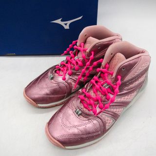 MIZUNO - ミズノ スニーカー ハイカット ウェーブダイバースLG3リミテッド K1GF187560 靴 シューズ レディース 22.5サイズ ピンク Mizuno