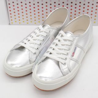 SUPERGA - スペルガ スニーカー ローカット 未使用 コットンメタリック 2750 ブランド 靴 シューズ メンズ 41サイズ シルバー SUPERGA