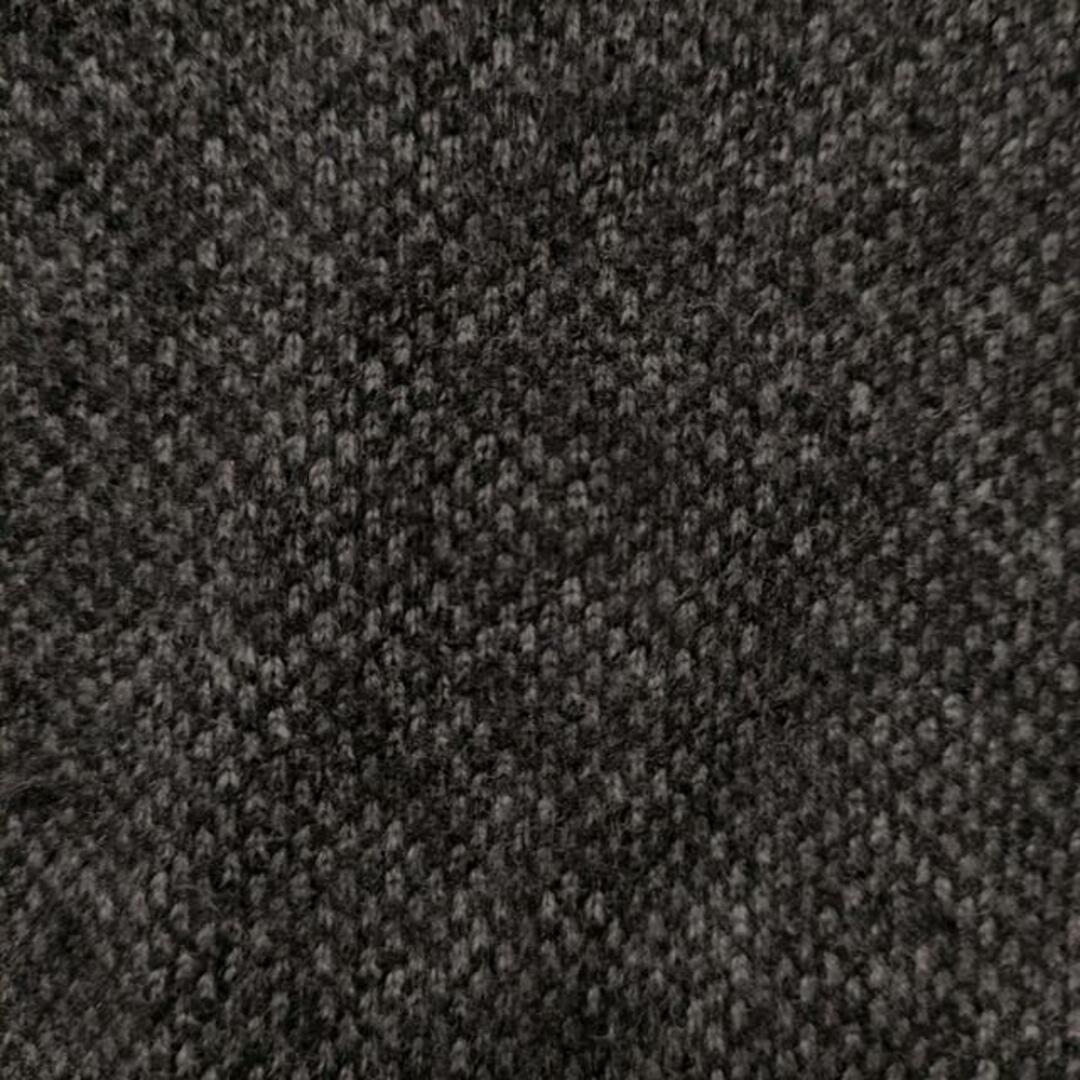 ERMANNO SCERVINO(エルマノシェルビーノ) コート サイズ38 M レディース - 黒×ダークグレー 長袖/ニット/秋/冬 レディースのジャケット/アウター(その他)の商品写真