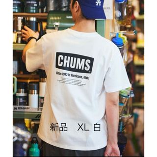 専用ページ【新品】XL ホワイト　白　チャムス　ビッグロゴTシャツ