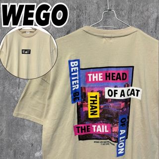 WEGO ウィゴー フォトプリントTシャツ バックプリント ビッグシルエット