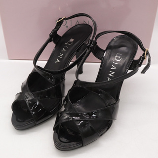 DIANA - ダイアナ サンダル ハイヒール ブランド 靴 シューズ 日本製 黒 レディース 23.5サイズ ブラック DIANA