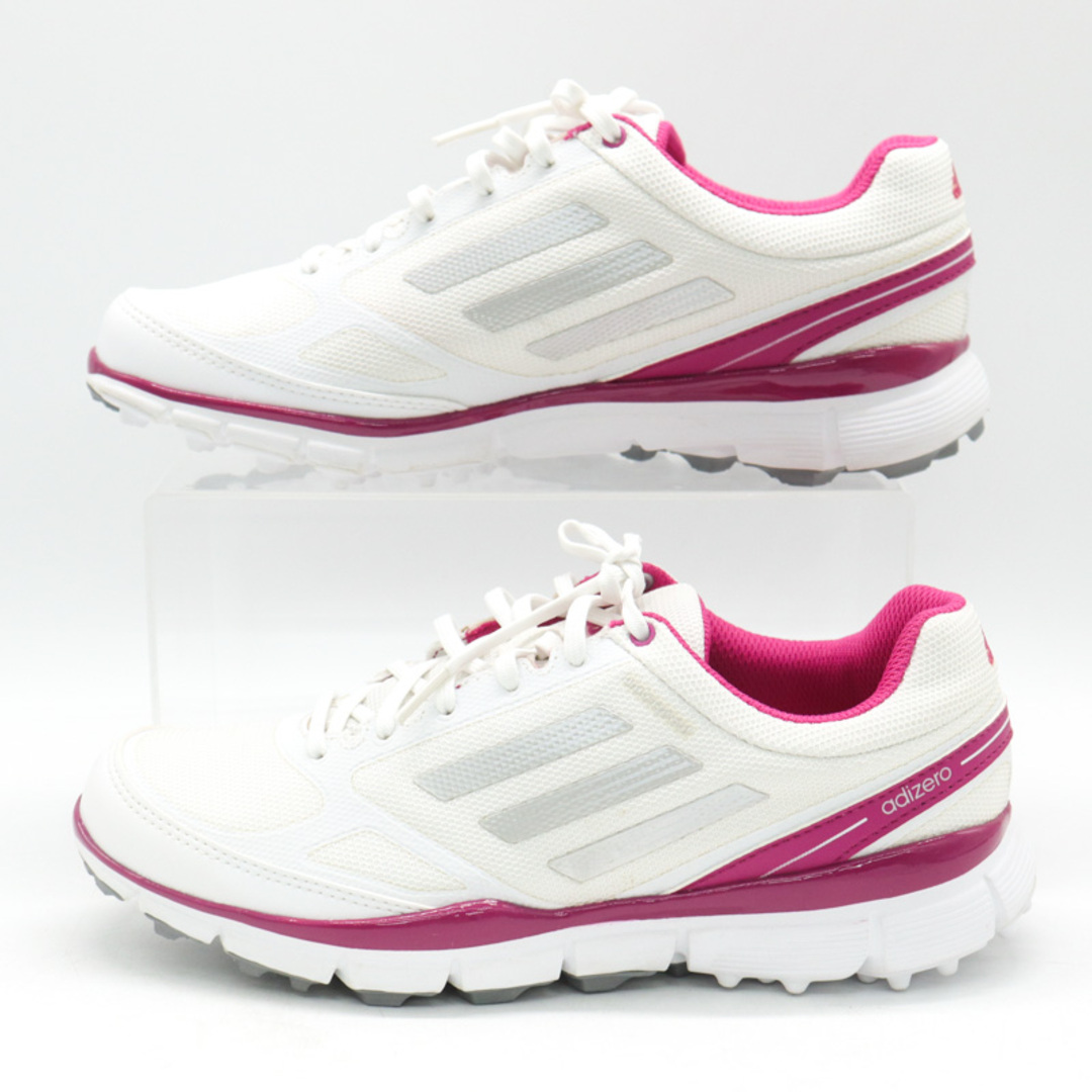 adidas(アディダス)のアディダス ゴルフシューズ ゴルフアディゼロスポーツⅡ Q46950 靴 シューズ 白 レディース 23.5サイズ ホワイト adidas レディースの靴/シューズ(スニーカー)の商品写真