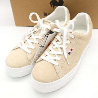 ルコックスポルティフ(le coq sportif)のルコックスポルティフ スニーカー ローカット 未使用 QL3TJC03EC 靴 シューズ レディース 23.5サイズ ベージュ le coq sportif(スニーカー)