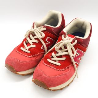 ニューバランス(New Balance)のニューバランス スニーカー ローカット ML574RMA  靴 シューズ 赤 レディース 24サイズ レッド NEW BALANCE(スニーカー)