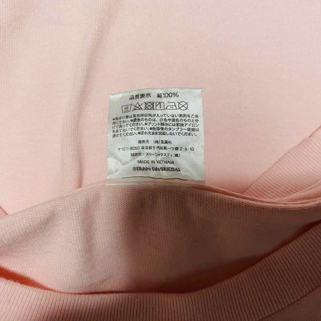 ONE PIECE(ワンピース)の麦わらの一味 Tシャツ ピンク 「ワンピース」 ジャンプフェスタ2023限定 メンズのトップス(Tシャツ/カットソー(半袖/袖なし))の商品写真