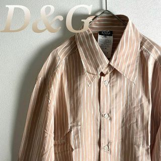 ディーアンドジー(D&G)のD&G 長袖シャツ ストライプ 高級 ハイブランド 60417(その他)