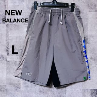 ニューバランス(New Balance)のニューバランスハーフパンツ　ナイロンパンツ　ショートパンツ　L グレー(ショートパンツ)