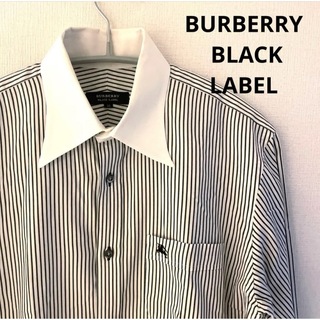 バーバリーブラックレーベル(BURBERRY BLACK LABEL)のBURBERRY BLACK LABEL ストライプシャツ　長袖　三陽商会(シャツ)
