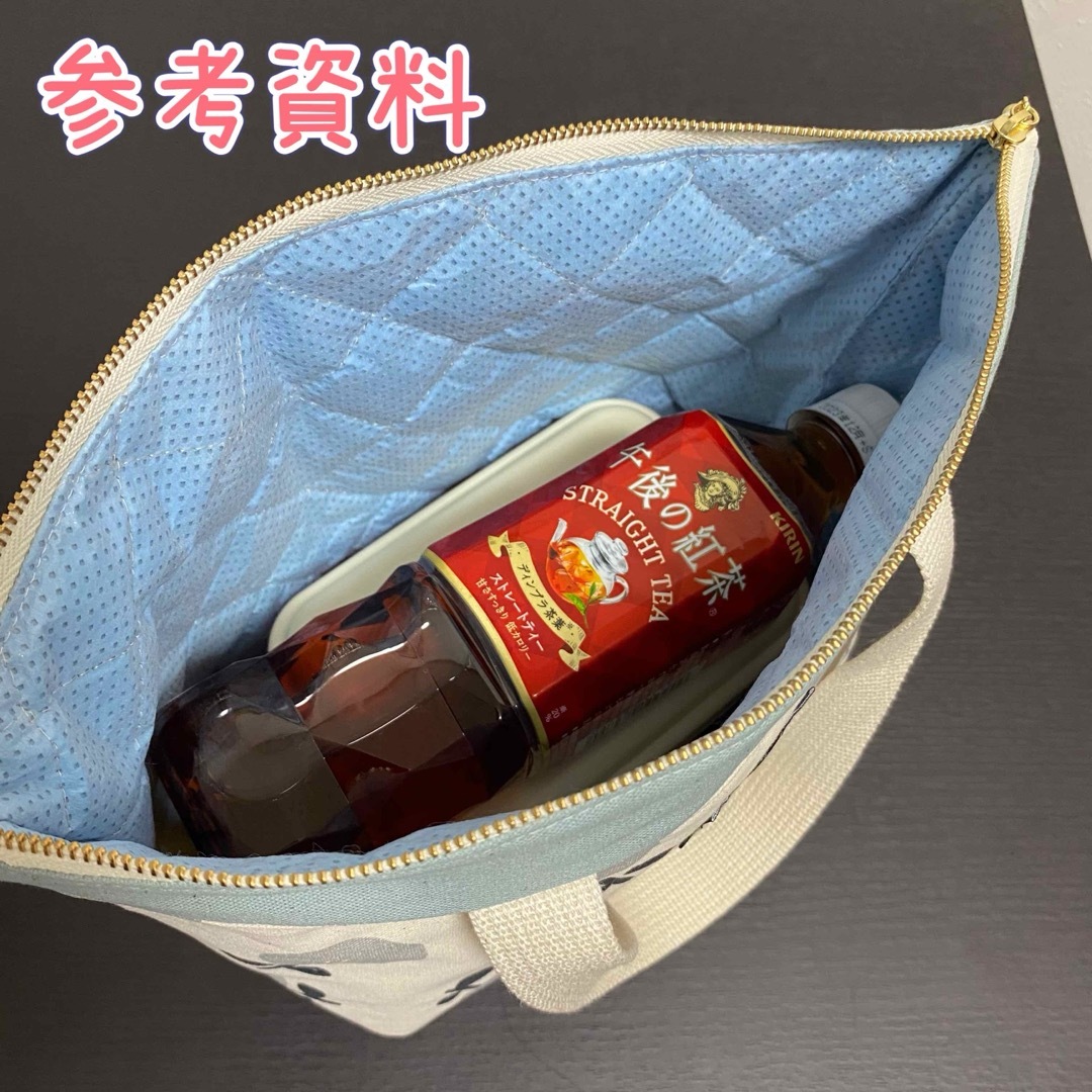 ランチトート 保冷 バッグ お弁当 No.11 ハンドメイド 撥水加工 ハンドメイドのファッション小物(バッグ)の商品写真