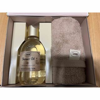 サボン(SABON)の【新品】サボン　ＳＡＢＯＮ　シャワーオイル＆オーガニックタオル ギフトセット(ボディソープ/石鹸)