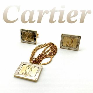 カルティエ(Cartier)のカルティエ ネクタイピン＆カフスセット ゴールド 60417(ネクタイピン)