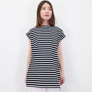 オーシバル(ORCIVAL)のオーシバル B262 ノースリーブロングスリットバスクTシャ(Tシャツ(半袖/袖なし))