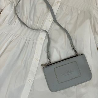 ダブルスタンダードクロージング(DOUBLE STANDARD CLOTHING)のダブスタ ★ミニショルダーバック　スマホショルダー ブルーグレーiPhoneSE(ショルダーバッグ)