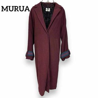 ムルーア(MURUA)のMURUA ムルーア チェスターコート ロングコート　アレンジカフベルト　S(チェスターコート)