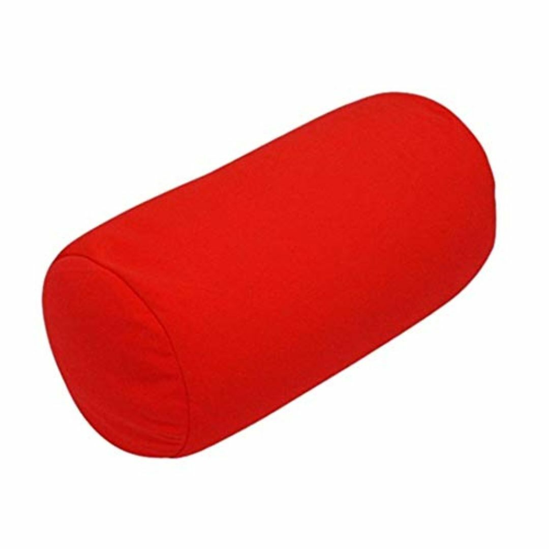 色: レッドモグ (MOGU) ポジショニングに便利な筒形クッション 赤 インテリア/住まい/日用品のインテリア小物(クッション)の商品写真