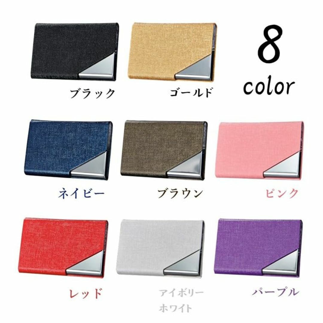【色:ブラック】名刺入れ 薄型 カードケース ハードケース ワンタッチ マグネッ メンズのバッグ(その他)の商品写真