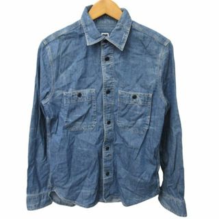 GAP - ギャップ GAP オールドギャップ デニムシャツ 長袖 青 XS ■GY31