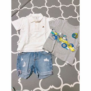 ベビーギャップ(babyGAP)の専用です！！babyGAP   ポロシャツ、Tシャツ、デニム短パンまとめ売り90(その他)