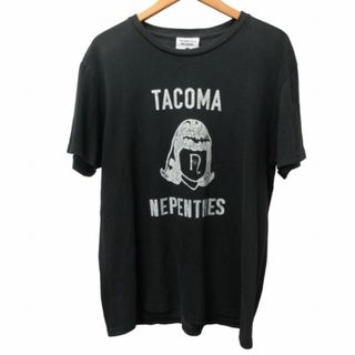 アザー(other)のタコマフジ レコード × ネペンテス Tシャツ カットソー プリント ブラック(Tシャツ/カットソー(半袖/袖なし))