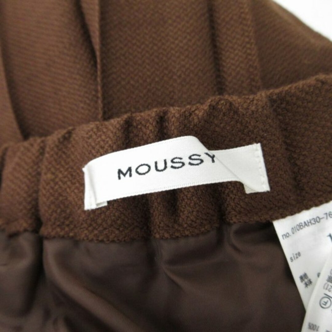 moussy(マウジー)のマウジー 近年 ロングスカート プリーツ 総柄 茶 約S ■GY31 レディースのスカート(ロングスカート)の商品写真