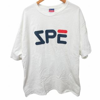 チャンピオン(Champion)のチャンピオン SPE BIG Tシャツ カットソー ロゴ 白 ホワイト XL(Tシャツ/カットソー(半袖/袖なし))