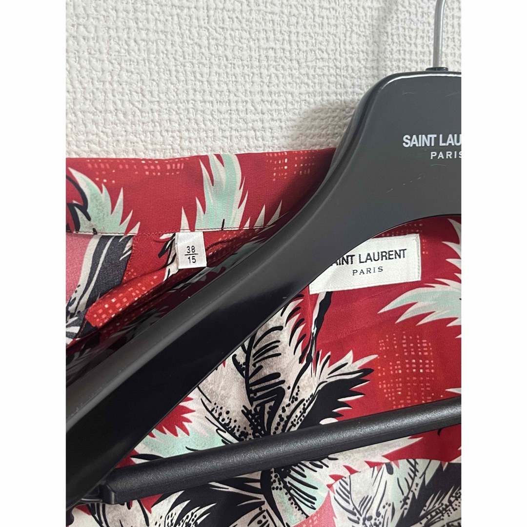 Saint Laurent(サンローラン)の【希少極美品】サンローラン パリ 14SS シルクアロハシャツ メンズのトップス(Tシャツ/カットソー(半袖/袖なし))の商品写真