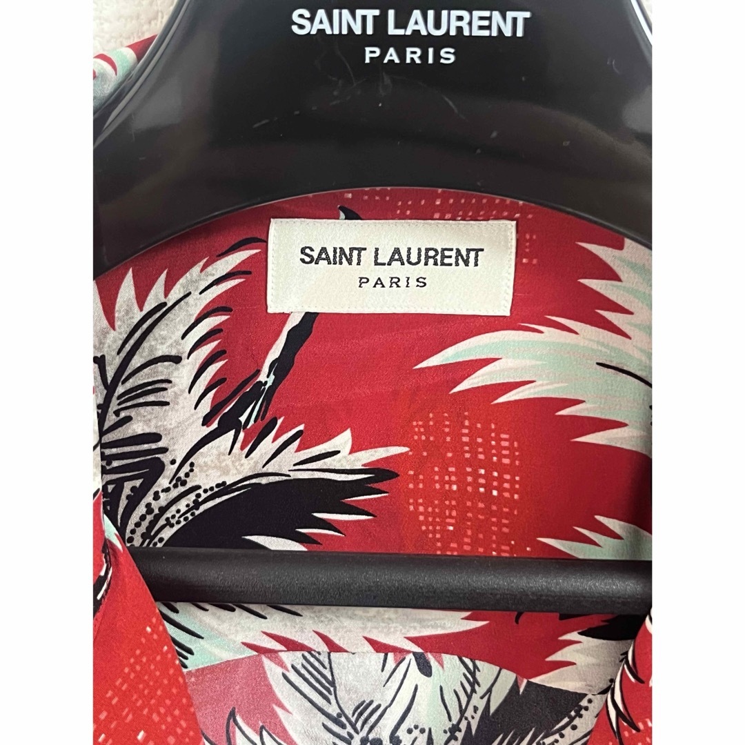 Saint Laurent(サンローラン)の【希少極美品】サンローラン パリ 14SS シルクアロハシャツ メンズのトップス(Tシャツ/カットソー(半袖/袖なし))の商品写真