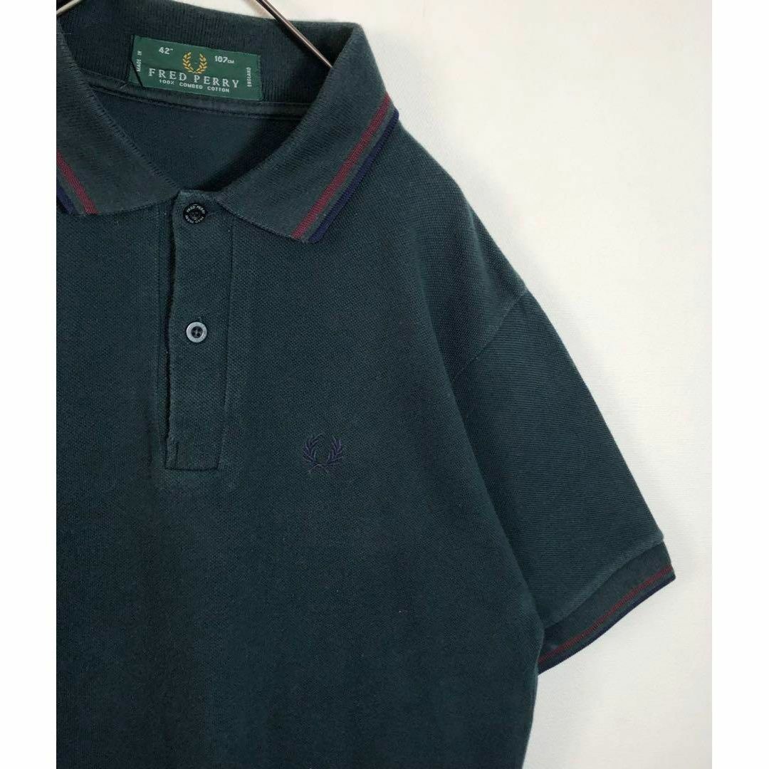 FRED PERRY(フレッドペリー)のFRED PERRY フレッドペリー　イングランド製　M12 ポロシャツ　36 メンズのトップス(ポロシャツ)の商品写真