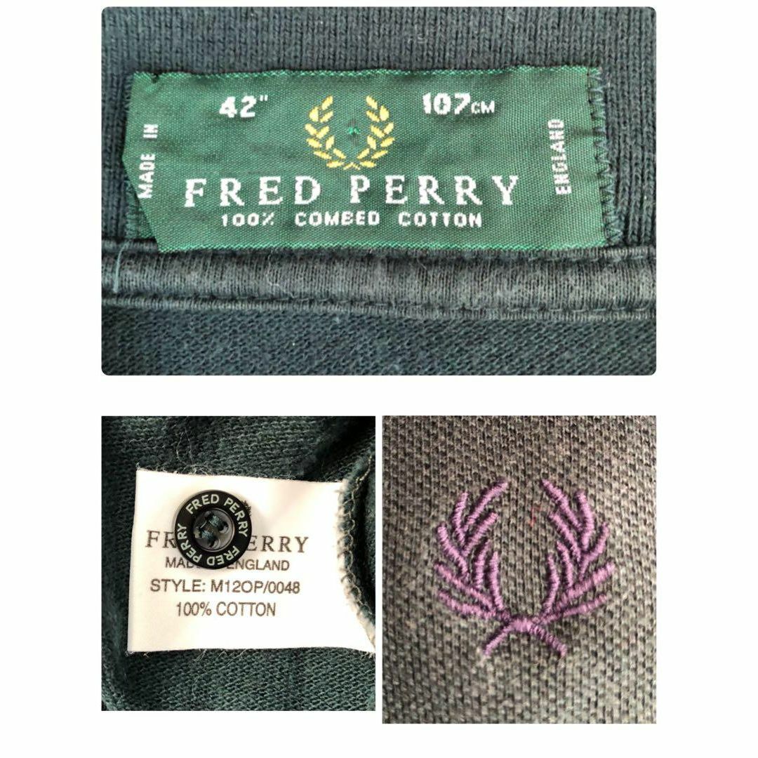 FRED PERRY(フレッドペリー)のFRED PERRY フレッドペリー　イングランド製　M12 ポロシャツ　36 メンズのトップス(ポロシャツ)の商品写真