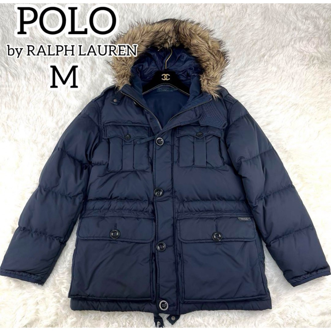 POLO RALPH LAUREN(ポロラルフローレン)の美品✨ポロラルフローレン　肉厚　ダウンジャンパー　ファー　フード　人気　秋冬 メンズのジャケット/アウター(ダウンジャケット)の商品写真