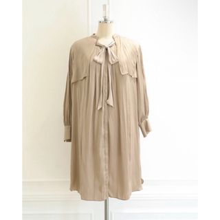 ハーリップトゥ(Her lip to)のTie-Neck Vintage Satin Dress(ひざ丈ワンピース)