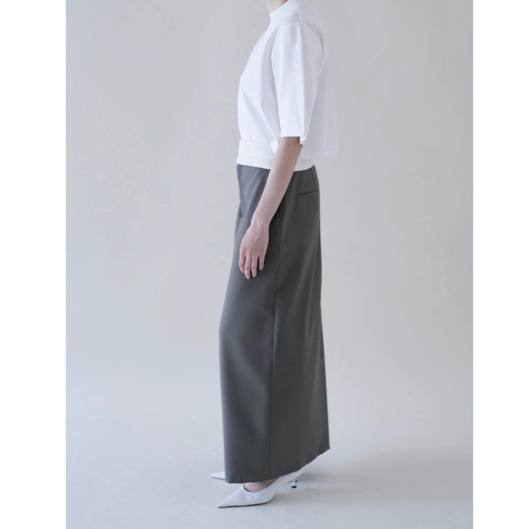 EDIT.FOR LULU(エディットフォールル)のiirot Wrap waist Skirt_Gray  38 レディースのスカート(ロングスカート)の商品写真