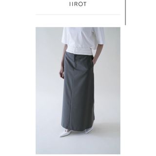 エディットフォールル(EDIT.FOR LULU)のiirot Wrap waist Skirt_Gray  38(ロングスカート)