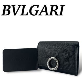 ブルガリ(BVLGARI)のBVLGARI ブルガリ　コインケース　ロゴクリップ　シルバー金具　ブラック　革(コインケース)