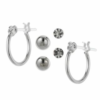 【色: シルバー】[アクセサリーショップPIENA/ピアス] フープピアス (6(その他)