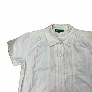 ラルフローレン(Ralph Lauren)のラルフローレン　半袖ブラウス　ヴィンテージ　レトロ　80s 緑タグ　シャツ(Tシャツ/カットソー)