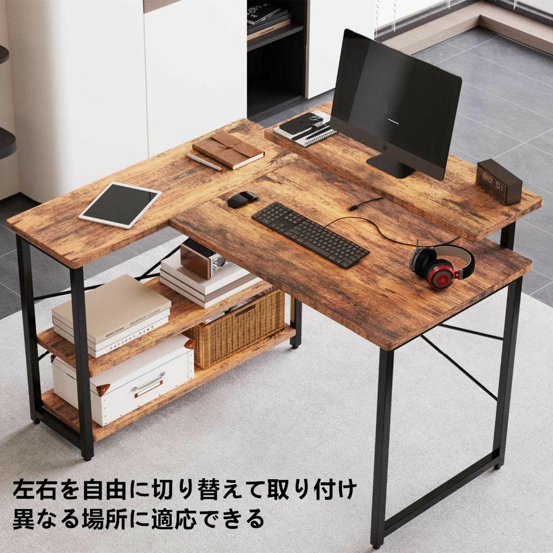 【色: 復古色】Embrace life パソコンデスク computer de インテリア/住まい/日用品のオフィス家具(オフィス/パソコンデスク)の商品写真