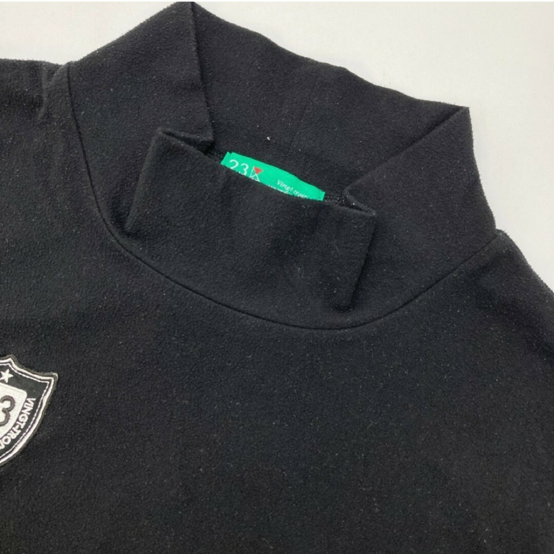 23区(ニジュウサンク)の23区GOLF ハイネック 長袖 Tシャツ ブラック LL　ゴルフウェア レディースのトップス(Tシャツ(長袖/七分))の商品写真