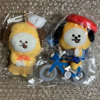 ビーティーイシビル(BT21)の【BTS・BT21】CHIMMY マルシェ&キッチンマスコット(2点セット)(アイドルグッズ)