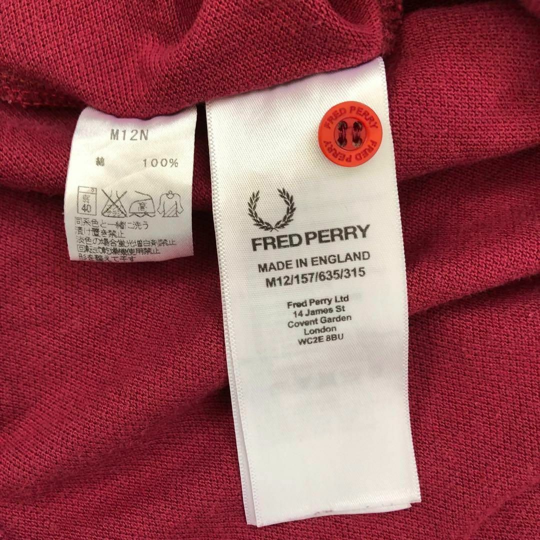 FRED PERRY(フレッドペリー)のFRED PERRY フレッドペリー　イングランド製　M12 ポロシャツ　28 メンズのトップス(ポロシャツ)の商品写真