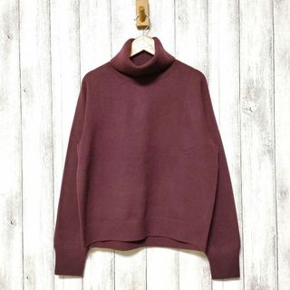 UNIQLO ユニクロ (M)　3Dスフレヤーンタートルネックセーター(ニット/セーター)