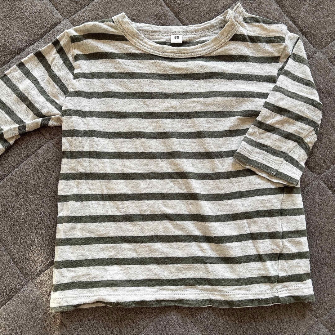 MUJI (無印良品)(ムジルシリョウヒン)のベビー　Tシャツ　80サイズ キッズ/ベビー/マタニティのベビー服(~85cm)(Ｔシャツ)の商品写真