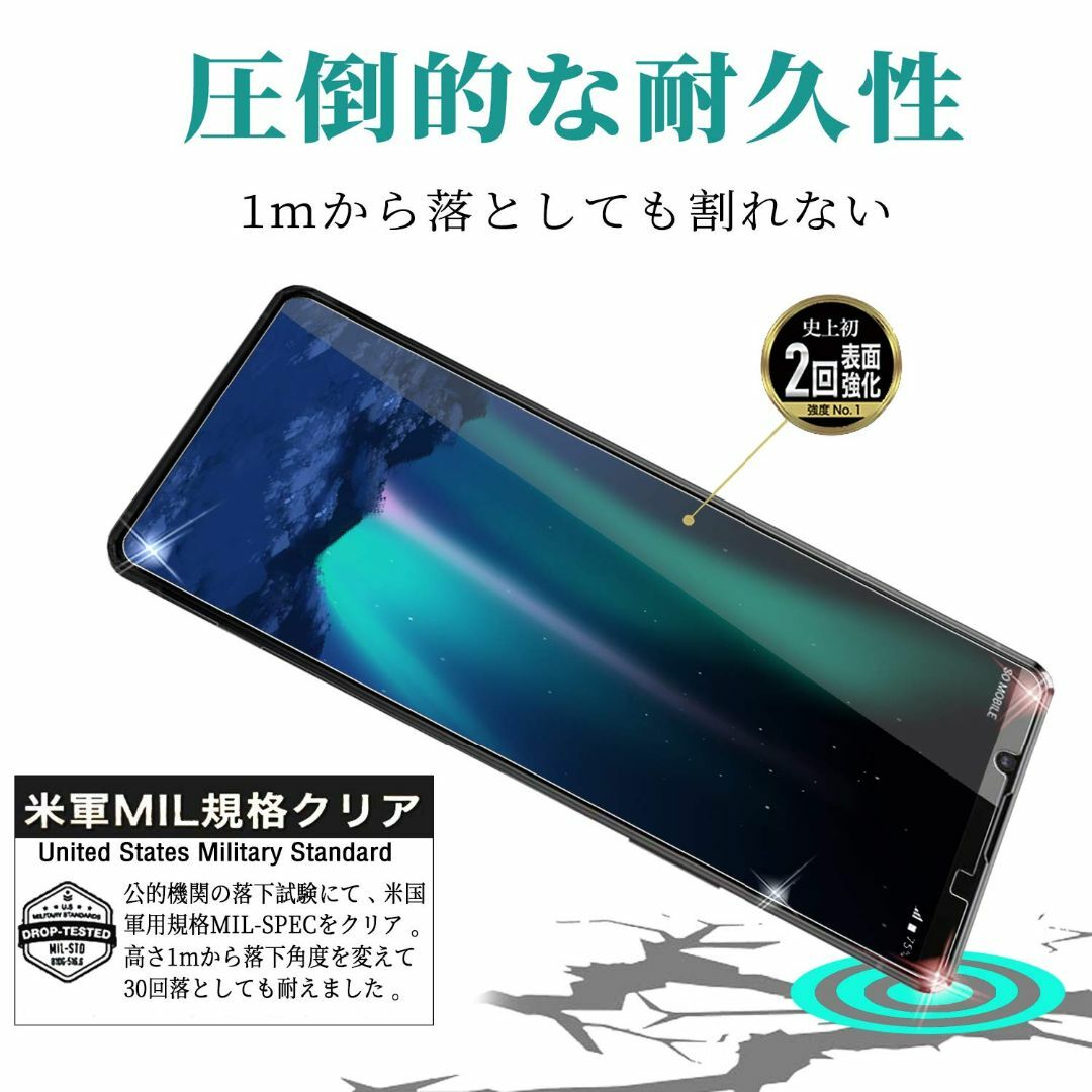 【色:HD_サイズ:Xperia 1iii（SOG03 SO-51B）】【2枚入 スマホ/家電/カメラのスマホアクセサリー(その他)の商品写真