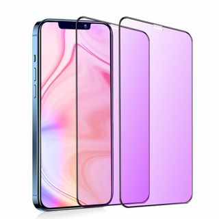 【色:【ブルーライト】-全面保護_サイズ:iphone12/12Pro】【ブルー(その他)